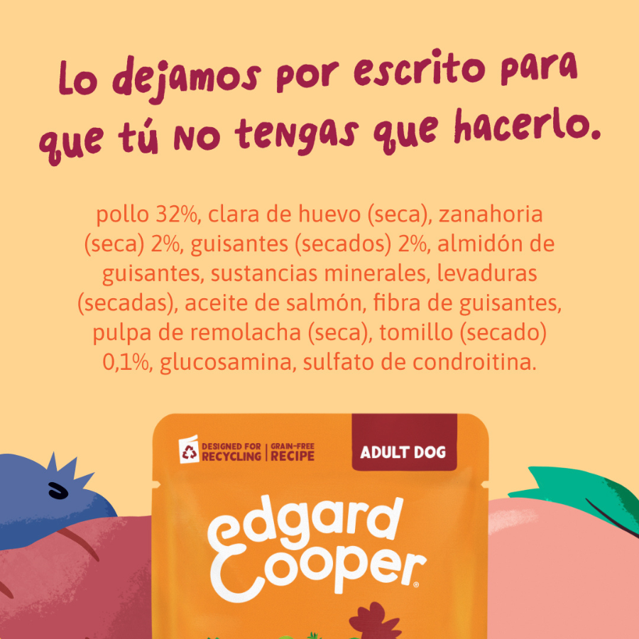 150 g Edgard & Cooper Adult Grain Free Pollo sobre para perros, , large Imagen numero 10